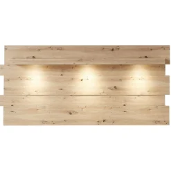 Wandpaneel Lorna 202cm mit Beleuchtung - Eiche
