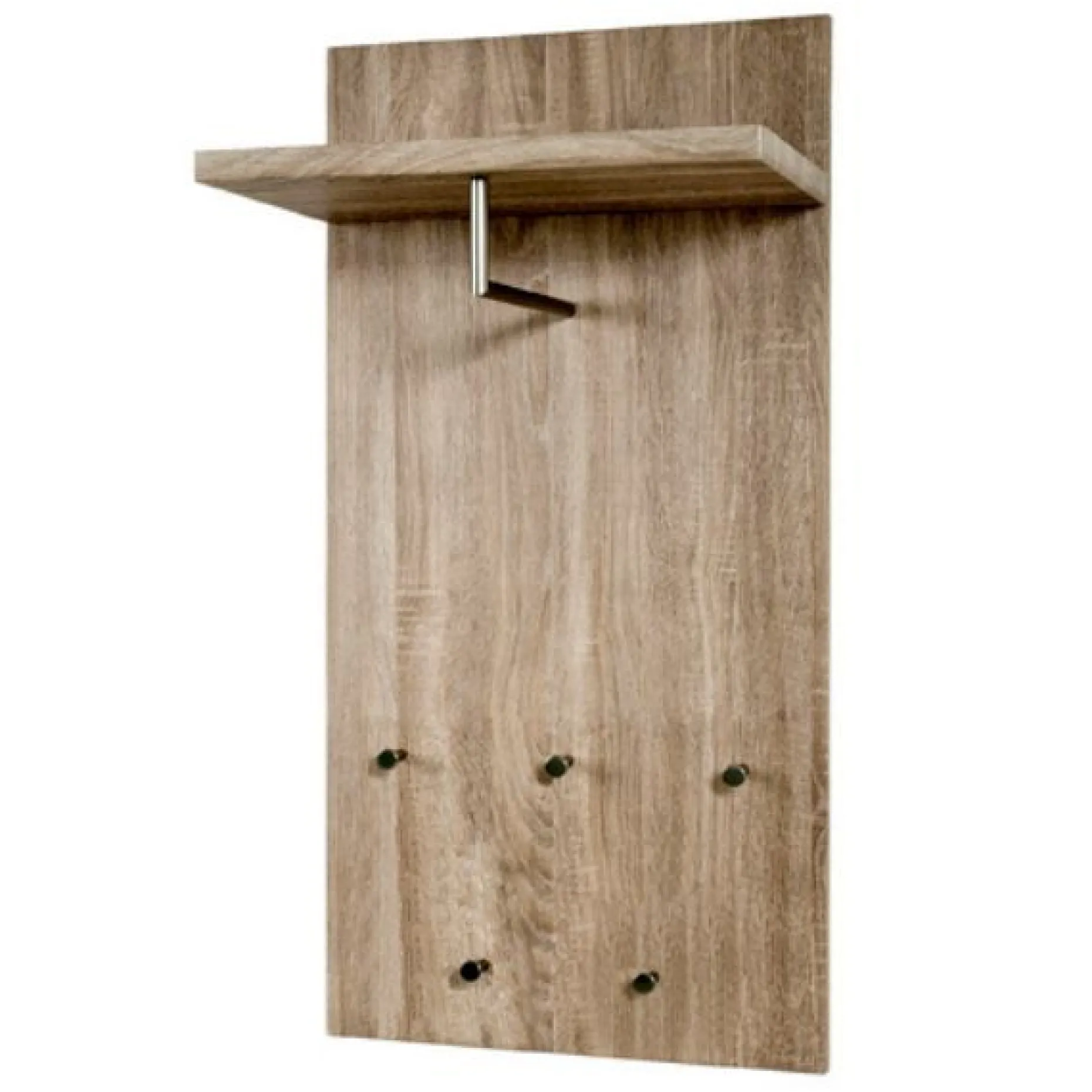 Wandpaneel mit Edelstahlhaken | 49 x 31 x 100 cm | Design Truffle Oak