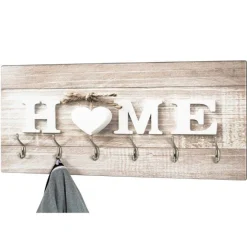 Wandpaneel mit 6 Haken | 90 x 8 x 40 cm | Home-design