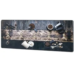 Wandpaneel mit 5 Haken | 50 x 5 x 20 cm | Kurkuma Design