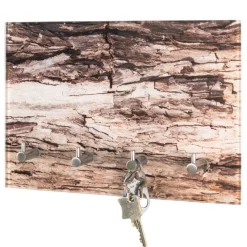 Wandpaneel mit 8 Haken | 30 x 5 x 21 cm | Wild Oak Design