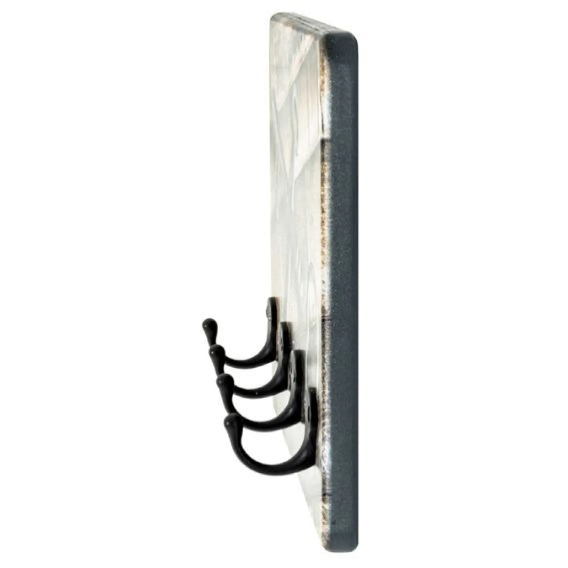 Haku Wandpaneel mit 4 Haken | 30 x 6 x 21 | Schlüssel-Design