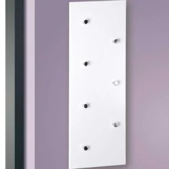Wandpaneel mit 7 Tasten | 80 x 6 x 30 cm | High Gloss White