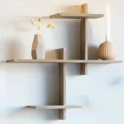 Wandregal aus natürlichem Kiefernholz - Ovada Shelf