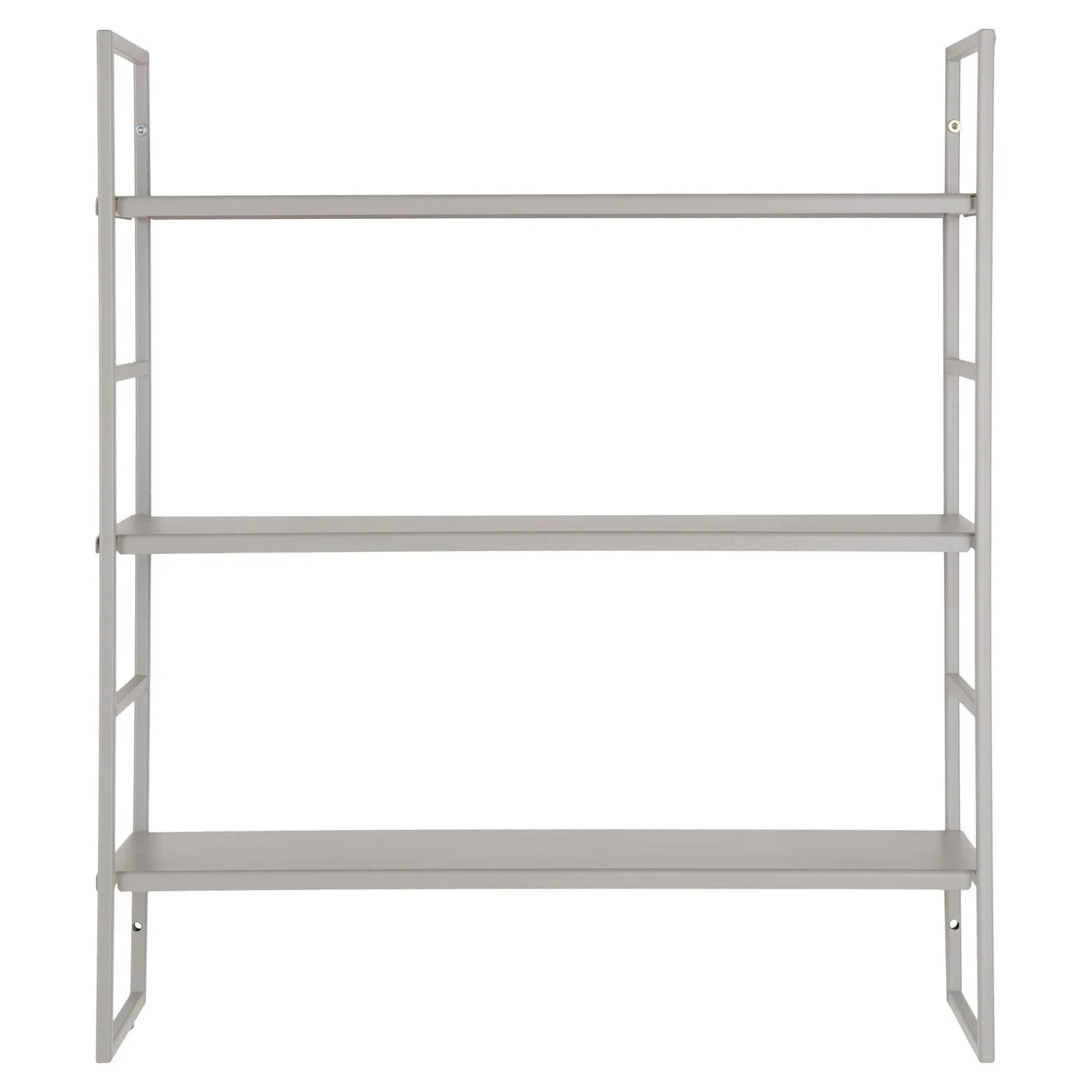 Wandregal Beja - 48x17x55 cm - Stahl grau