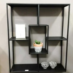 Wandregal | 60 x 18 x 70 cm | Schwarz