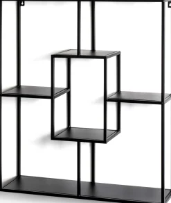 Wandregal | 60 x 18 x 70 cm | Schwarz