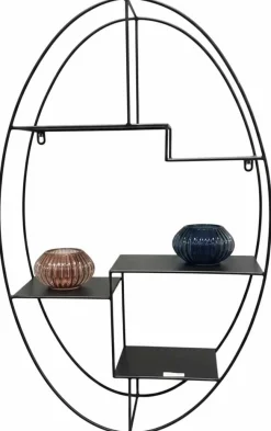 Wandregal | 44 x 16 x 71 cm | Schwarz