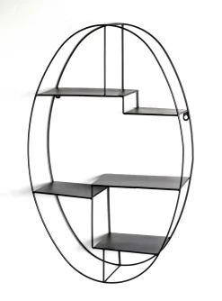 Wandregal | 44 x 16 x 71 cm | Schwarz