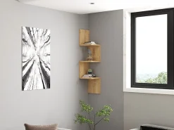 Wandregal Zikzak - 100% MELAMINE - Saphir - 105,4 x 25 x 25 cm