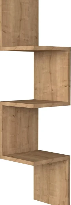 Wandregal Zikzak - 100% MELAMINE - Saphir - 105,4 x 25 x 25 cm