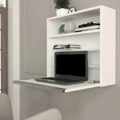 Emob Wandschreibtisch Viola - 64x19x60cm - mit Ablagefläche -