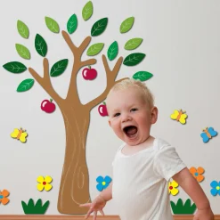 Crearreda Wandsticker 3D Apfelbaum - Schaumsticker
