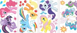 RoomMates Wandsticker My Little Pony - mit Glitter