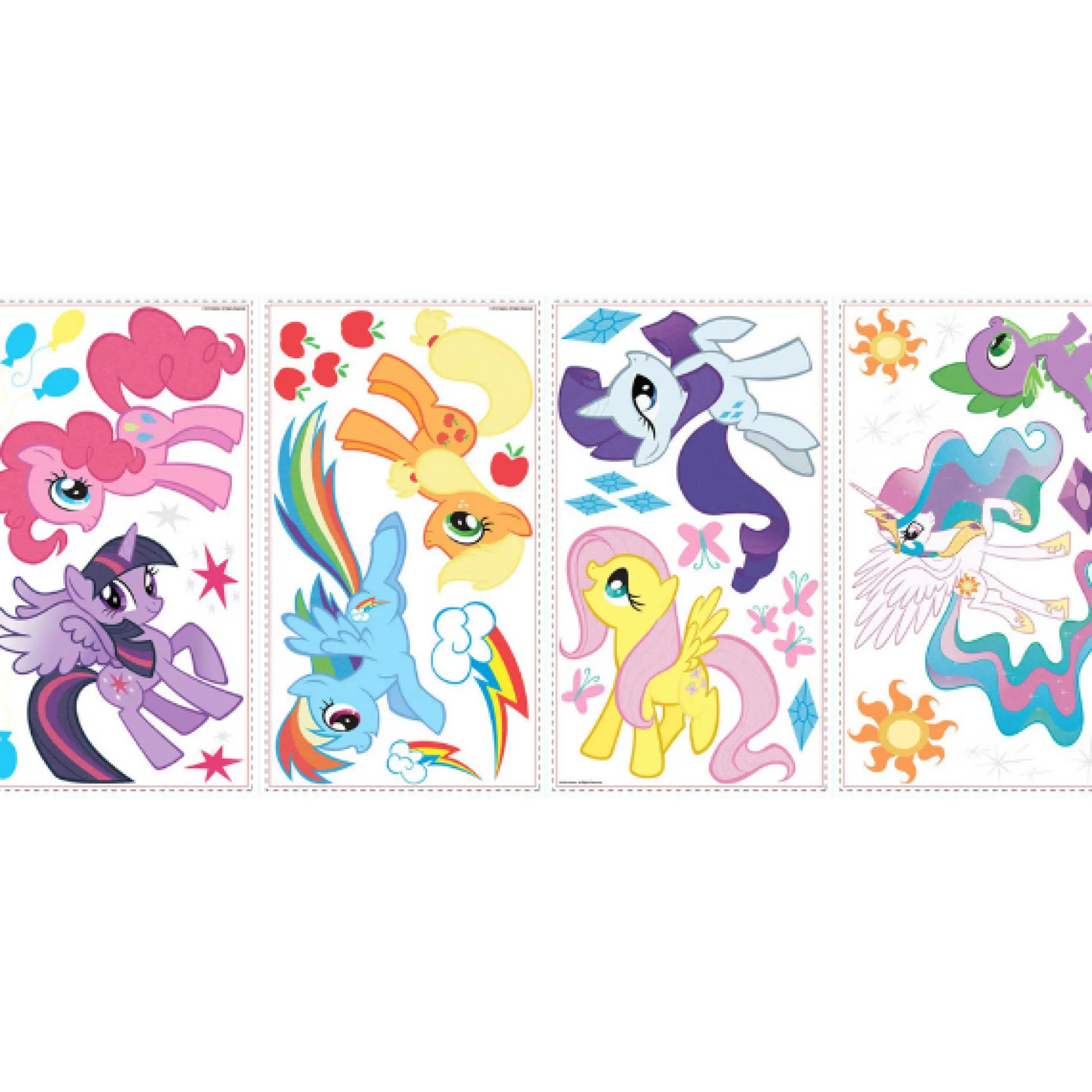 RoomMates Wandsticker My Little Pony - mit Glitter