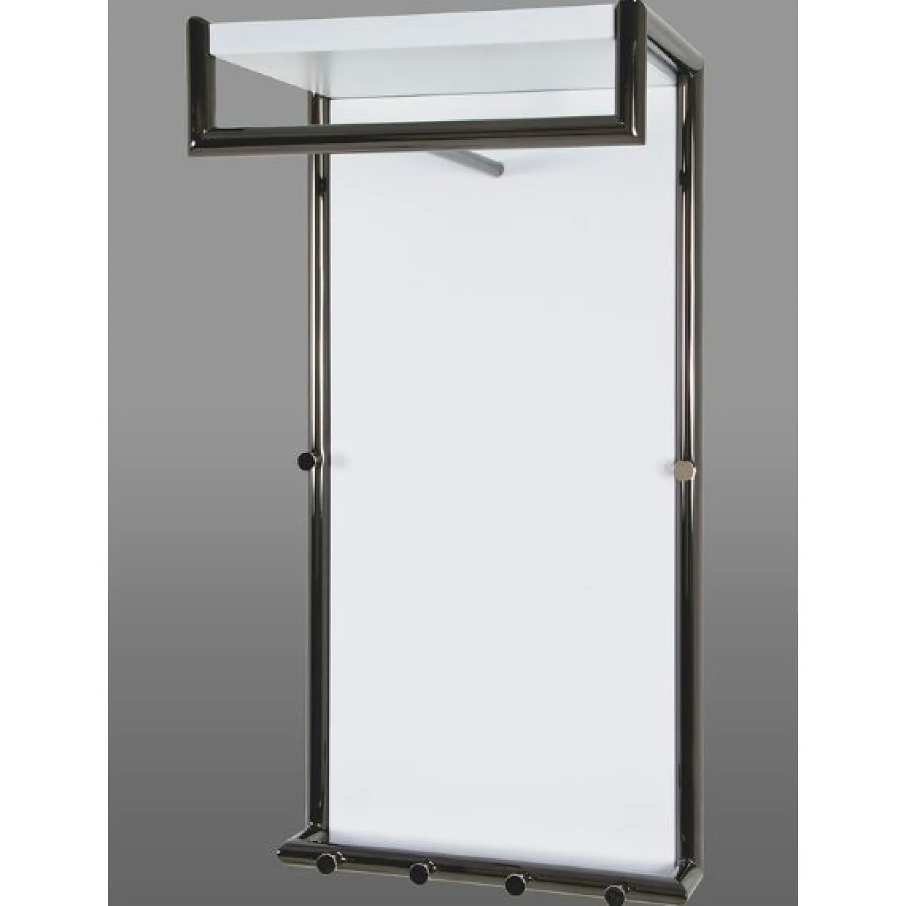 Wandtafel mit 6 Tasten | 40 x 30 x 80 cm | Weiß