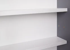 Wandvitrine Collecty | 80 x 9,5 x 60 cm | Farben: Grau und Weiß