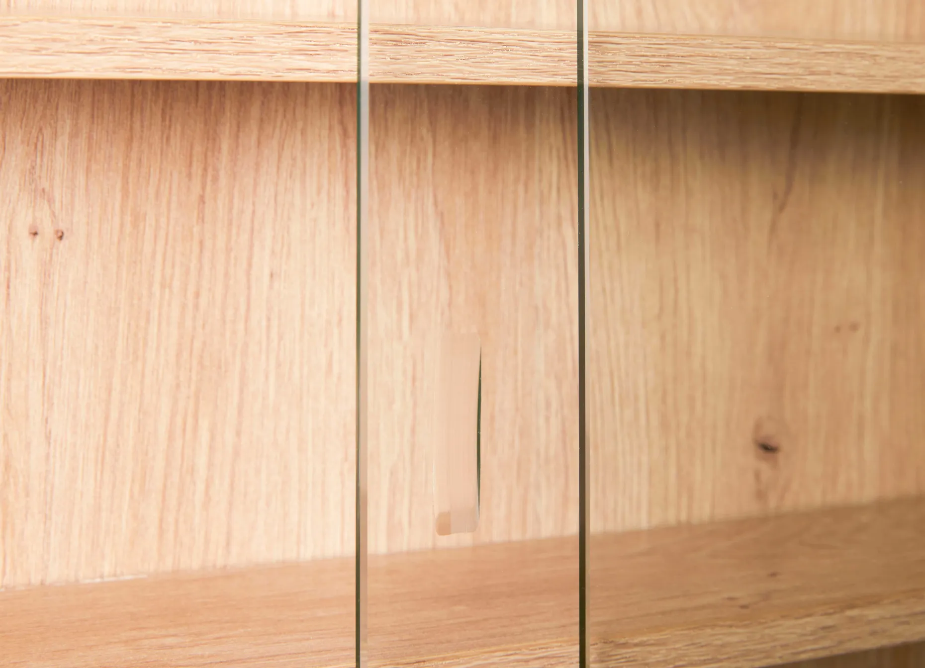 Wandvitrine Collecty | 80 x 9,5 x 60 cm | Sandfarbe