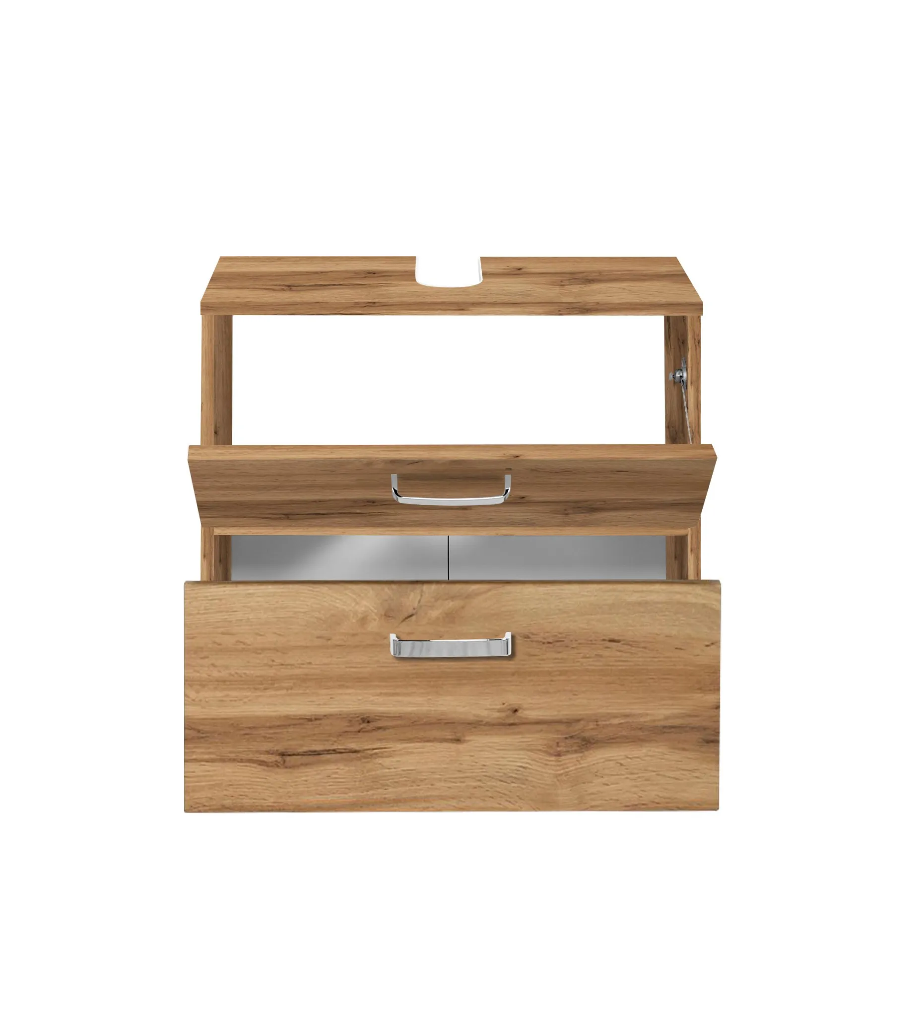 Waschbeckenschrank Bobbi 60cm 1 Tür und 1 Schublade - Eiche