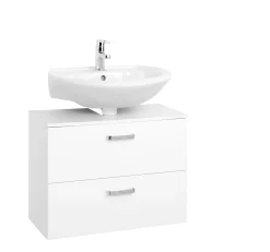 Waschbeckenschrank Bobbi 70cm 1 Tür und 1 Schublade - weiß