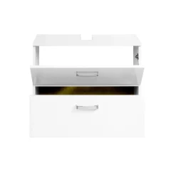 Waschbeckenschrank Bobbi 70cm 1 Tür und 1 Schublade - weiß