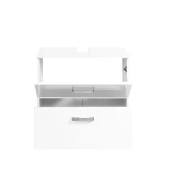 Waschbeckenschrank Bobbi 60cm 1 Tür und 1 Softclose-Schublade - weiß