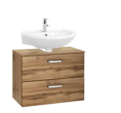 Waschbeckenschrank Bobbi 70cm 1 Tür und 1 Softclose-Schublade - Eiche
