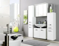 Waschbeckenschrank Bobbi 70cm 2 Türen - weiß