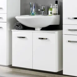 Waschbeckenschrank Bobbi 70cm 2 Türen - weiß