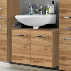 Waschbeckenschrank Bobbi 70cm 2 Türen - Eiche