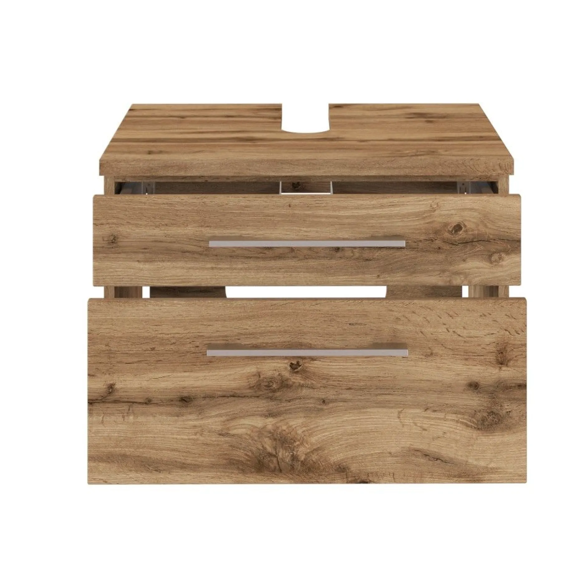 Waschbeckenschrank Dasa 60cm mit 2 Schubladen - Eiche wotan