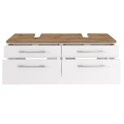 Waschbeckenschrank Dasa 120cm mit 4 Schubladen - weiß