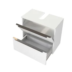 Waschbeckenschrank Hansen 60cm 2 Schubladen - weiß
