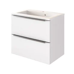 Waschbeckenschrank Hansen L60xT48cm 2 Schubladen - weiß