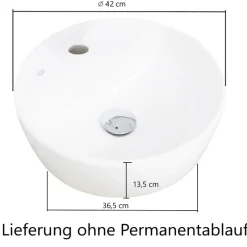 Waschbeckenschrank Karan 121cm mit zwei Waschbecken und zwei Schubladen - Eiche