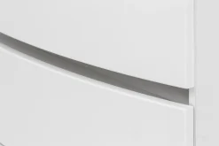 Waschbeckenschrank Kornel 80cm weißes Waschbecken - weiß
