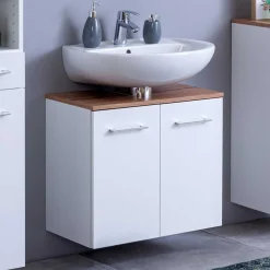 Waschbeckenschrank Pares 60cm 2 Schubladen - weiß