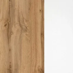 Waschbeckenschrank Pares 60cm 2 Schubladen - weiß/wotan eiche
