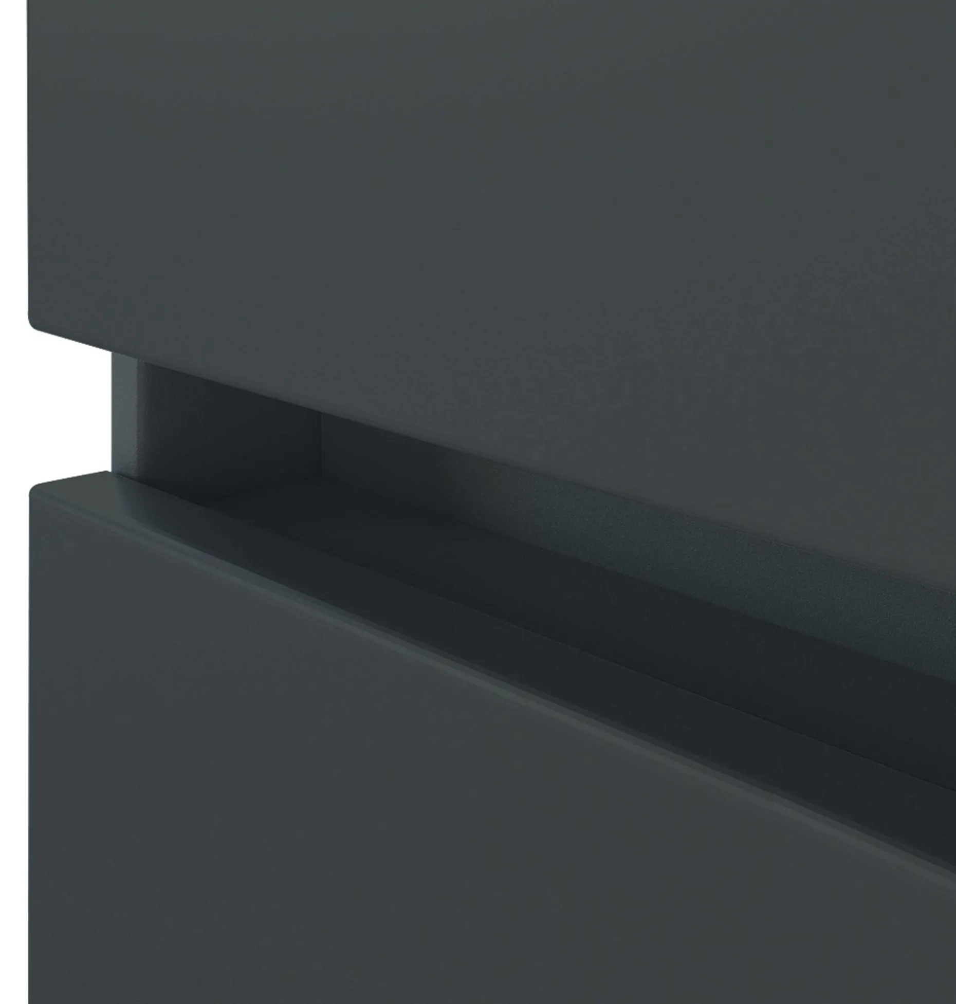 Waschbeckenschrank Pisca 100cm 2 Schubladen - graphit