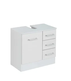 Waschbeckenschrank Ricca 60cm 1 Tür und 3 Schubladen - weiß