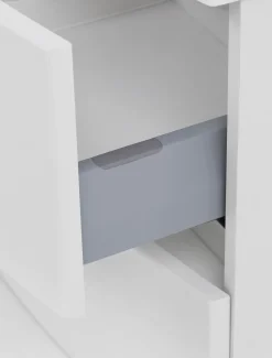 Waschbeckenschrank Stivan 80cm - weiß