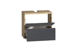 Waschbeckenschrank Varese | 60 x 47 x 56 cm | Wotan Oak / Grau
