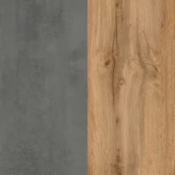 Waschbeckenschrank Varese | 60 x 47 x 56 cm | Wotan Oak / Betonfarbe