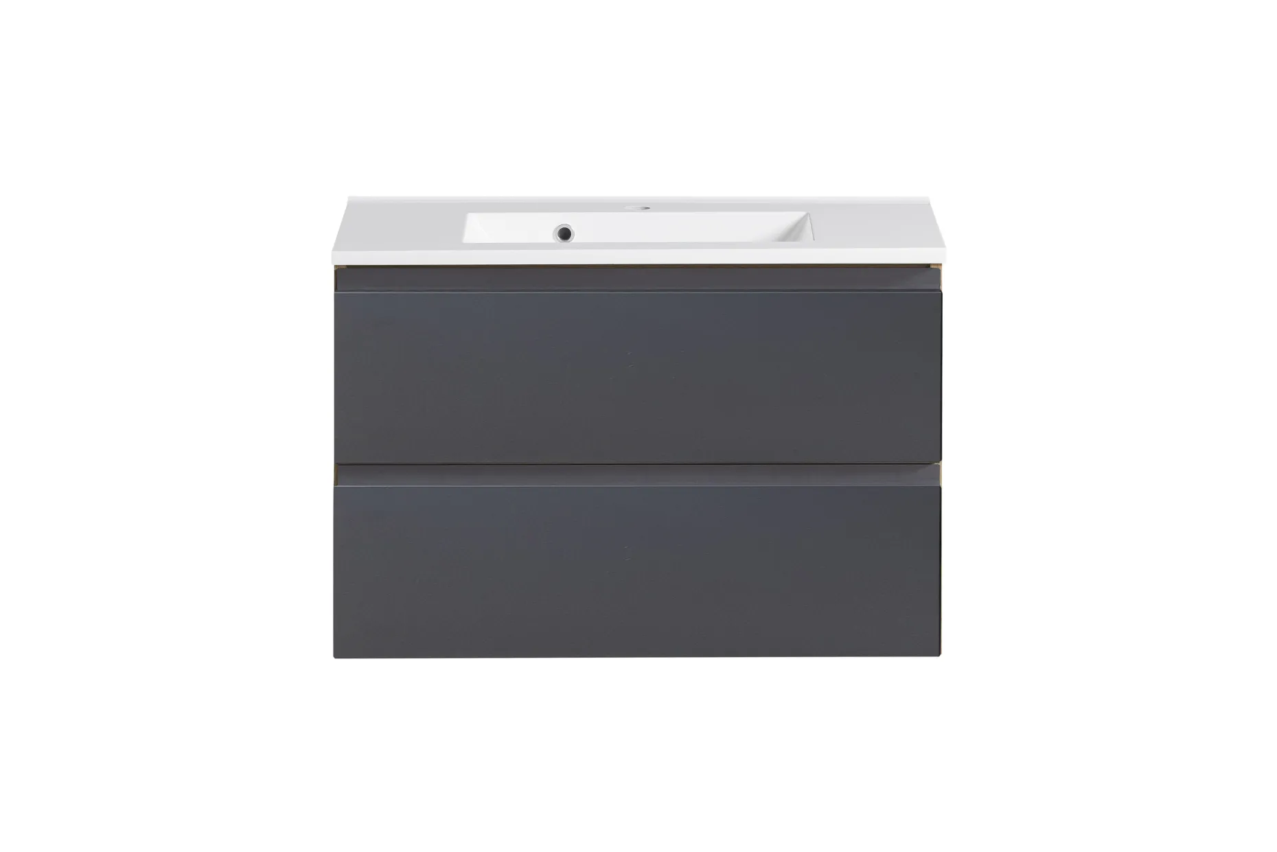 Waschbeckenschrank Varese | 80 x 47 x 56 cm | Wotan Oak / Grey