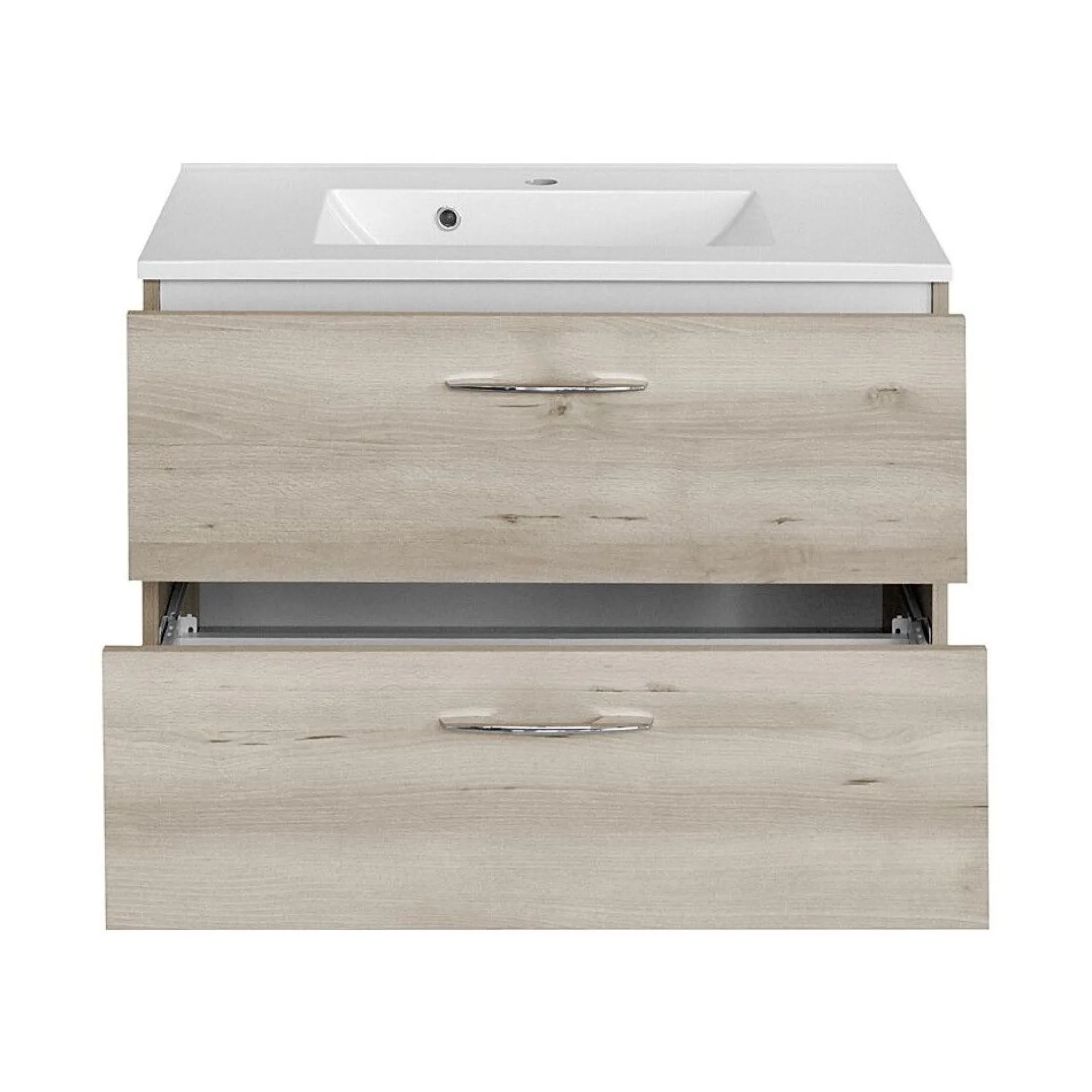Held Waschbecken-Set Portofino | Waschbecken mit Spüle und Spiegelschrank | Buche-design