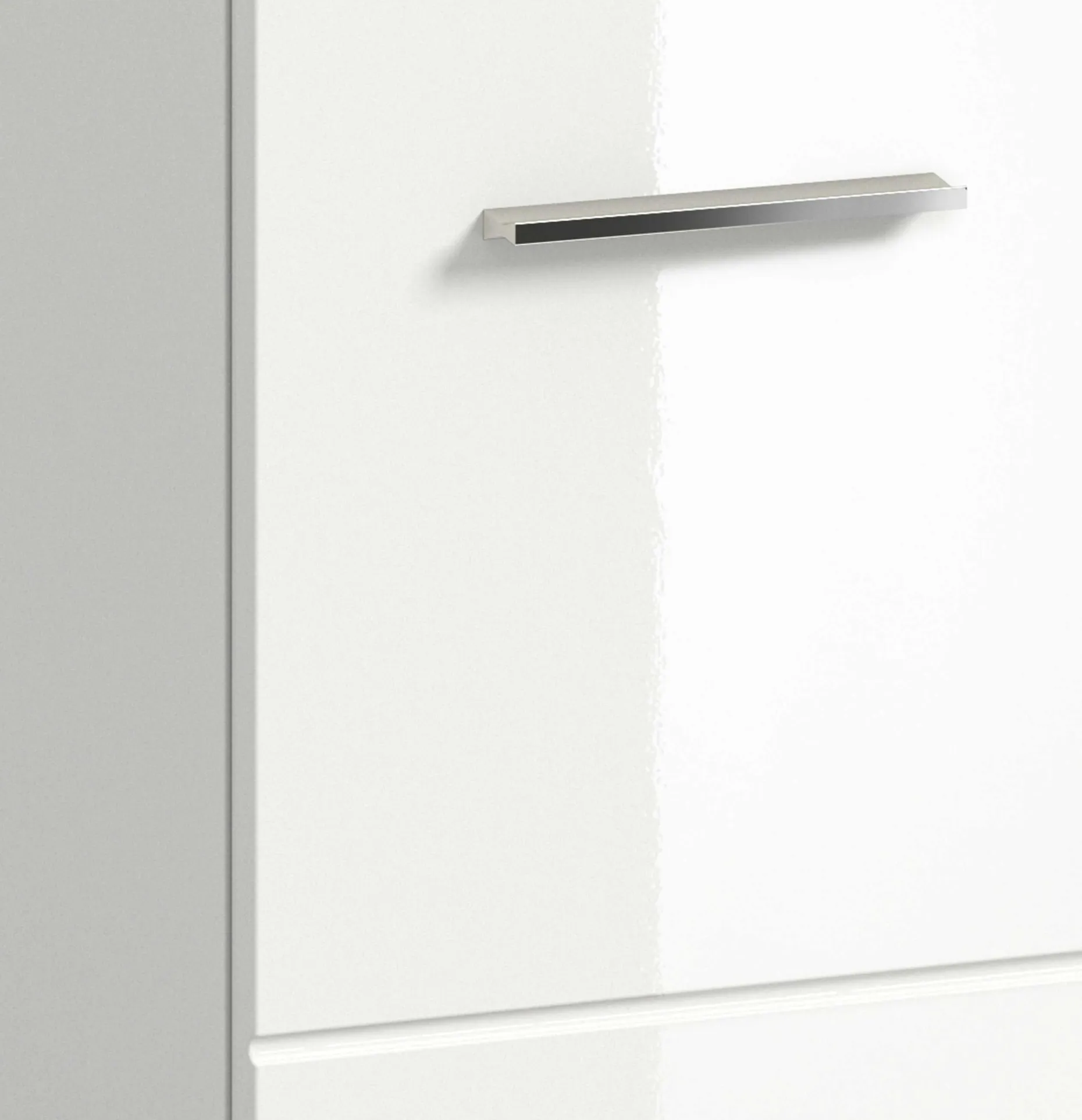 Waschbeckenunterschrank Ice Xonox - MDF Hochglanz - 60x55x46 cm - Weiß