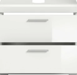 Waschbeckenunterschrank Scout Xonox - Hochglanz Weiß - 60x56x34 cm