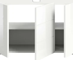 Waschbeckenunterschrank Vira Xonox - Weiß Melamin - 82x56x34 cm