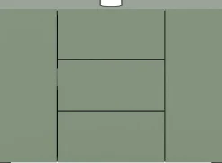 Waschbeckenunterschrank Vira Xonox - Smoke Green - 82x56x34 cm