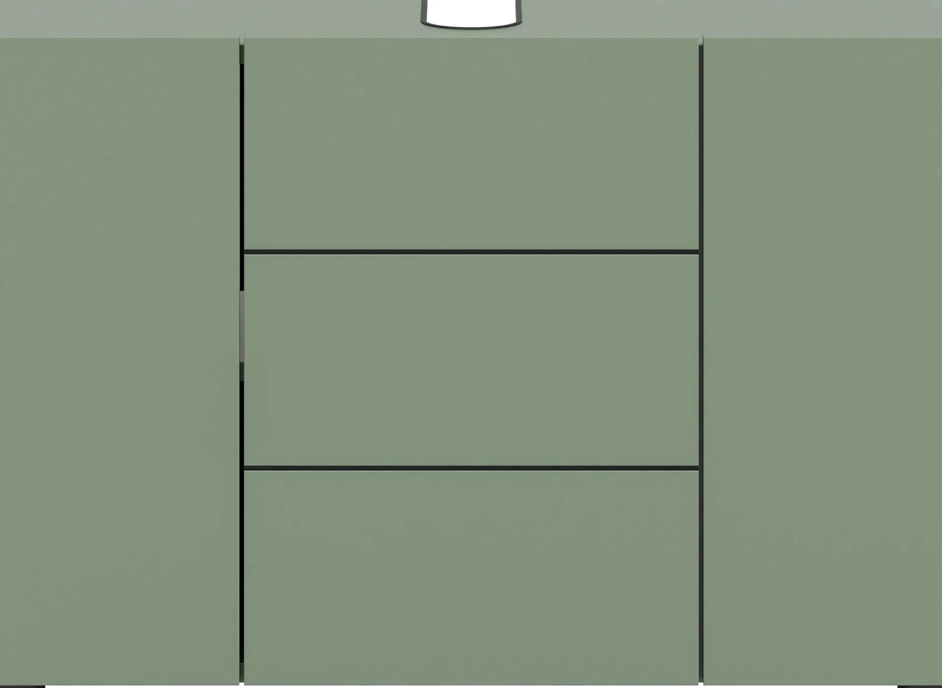 Waschbeckenunterschrank Vira Xonox - Smoke Green - 82x56x34 cm